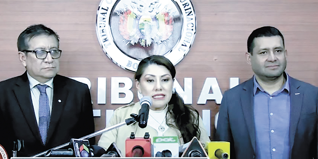 La magistrada Elizabeth Cornejo.