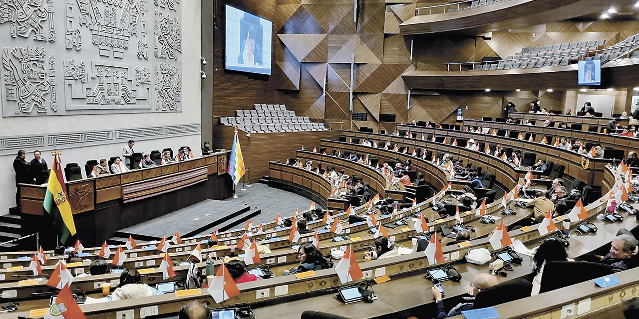 Sesión del pleno de la Asamblea.