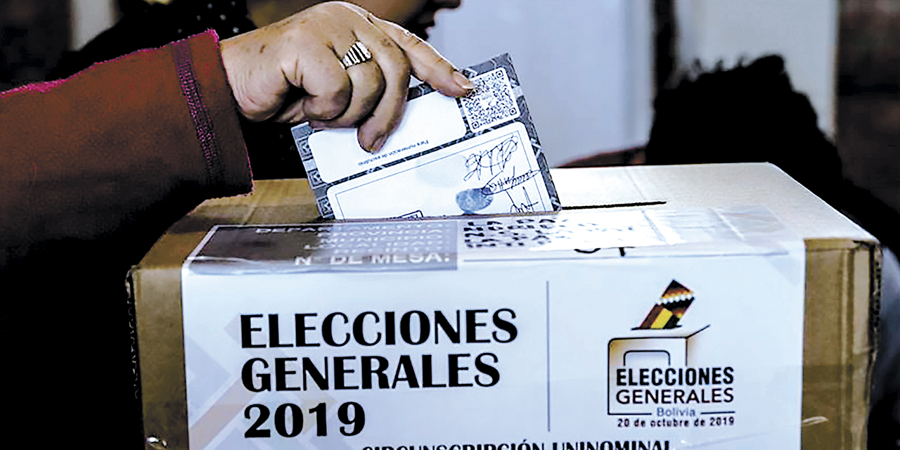 Recinto de votación en las elecciones de 2019.