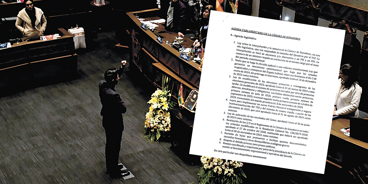 Andrónico Rodríguez, en su posesión como presidente del Senado tras firmar una agenda con la derecha.