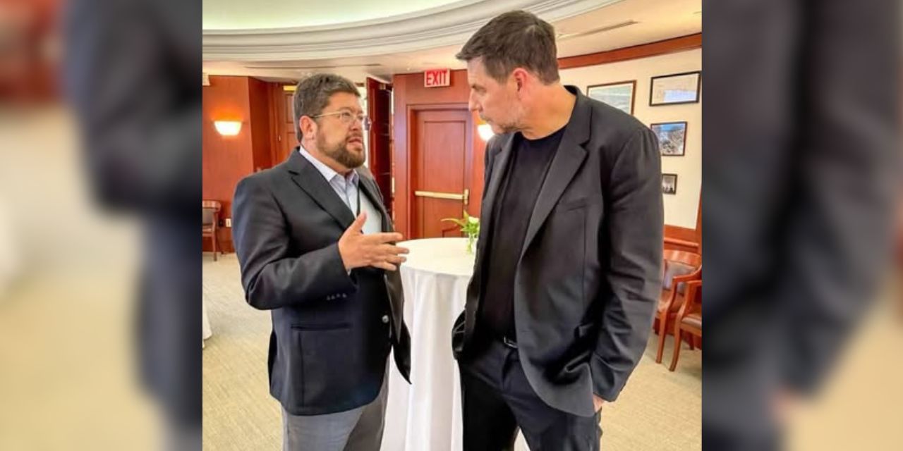 El candidato Samuel Doria Medina con el empresario Marcelo Claure.