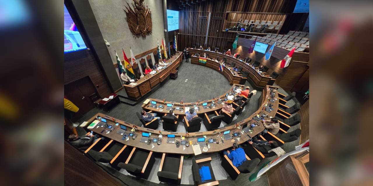 La sesión de la Cámara de Senadores
