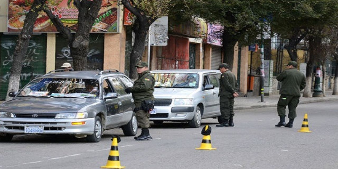 Control policial en las elecciones de 2024.