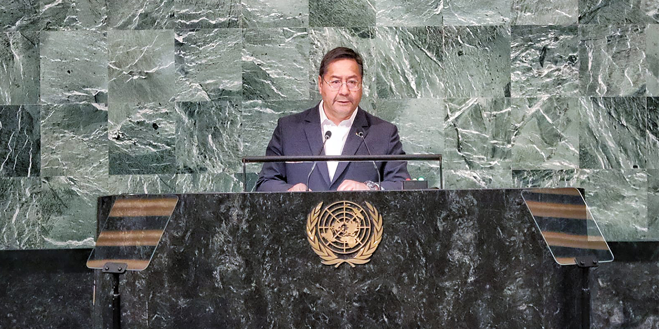 Luis Arce llevará por quinta vez la voz de Bolivia a la Asamblea General de la ONU