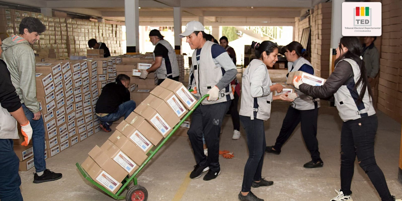 Cochabamba acelera preparativos para las elecciones del 19 de octubre