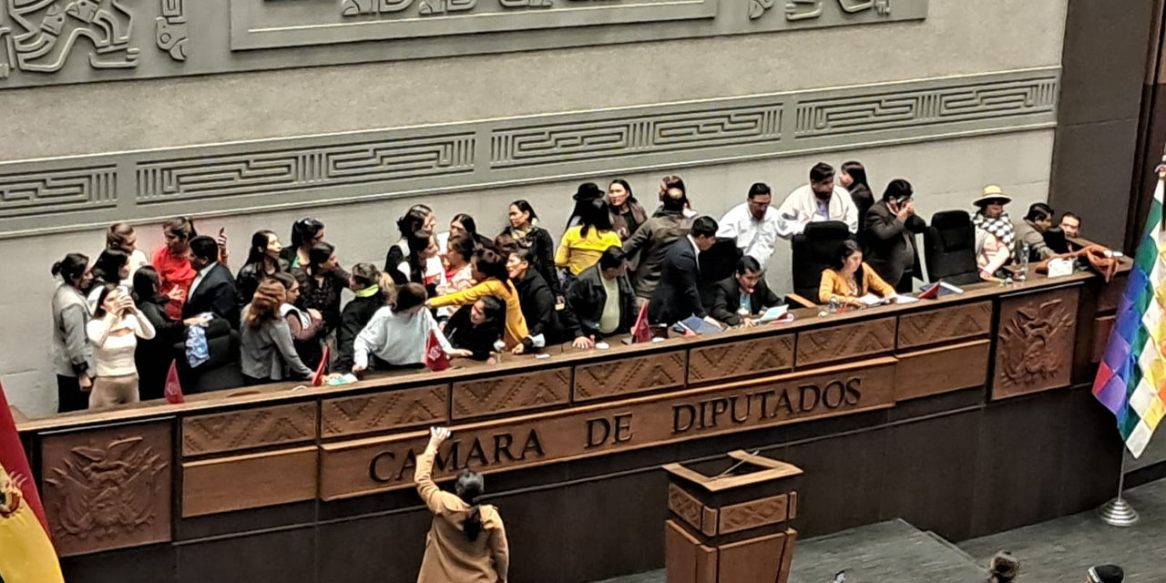 Una sesión en Diputados.