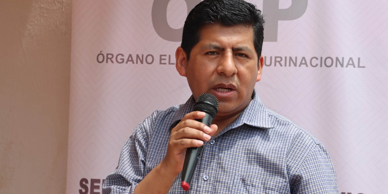 El vocal del TSE, Tahuichi Tahuichi. Foto: Archivo ABI