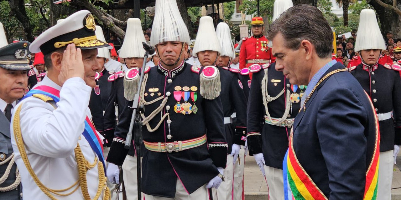 Paz pide apoyo al pueblo, a la ALP y a las FFAA para “ordenar la casa”