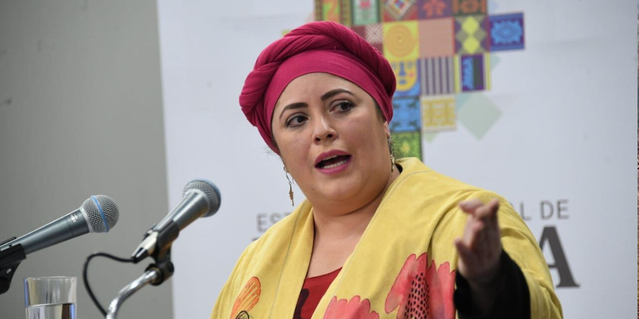 Ministra de la Presidencia, María Nela Prada. Foto archivo