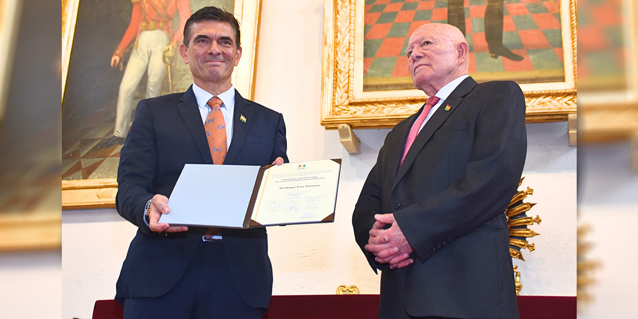 Paz convoca a la unidad y asegura que instituirá un gobierno firme