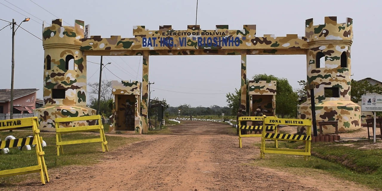 El Batallón de Ingeniería VI Riosinho, en el departamento de Pando.