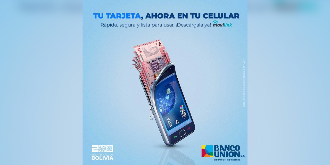 El estatal Banco Unión ya aplica las tarjetas virtuales. Foto: Facebook Banco Unión 