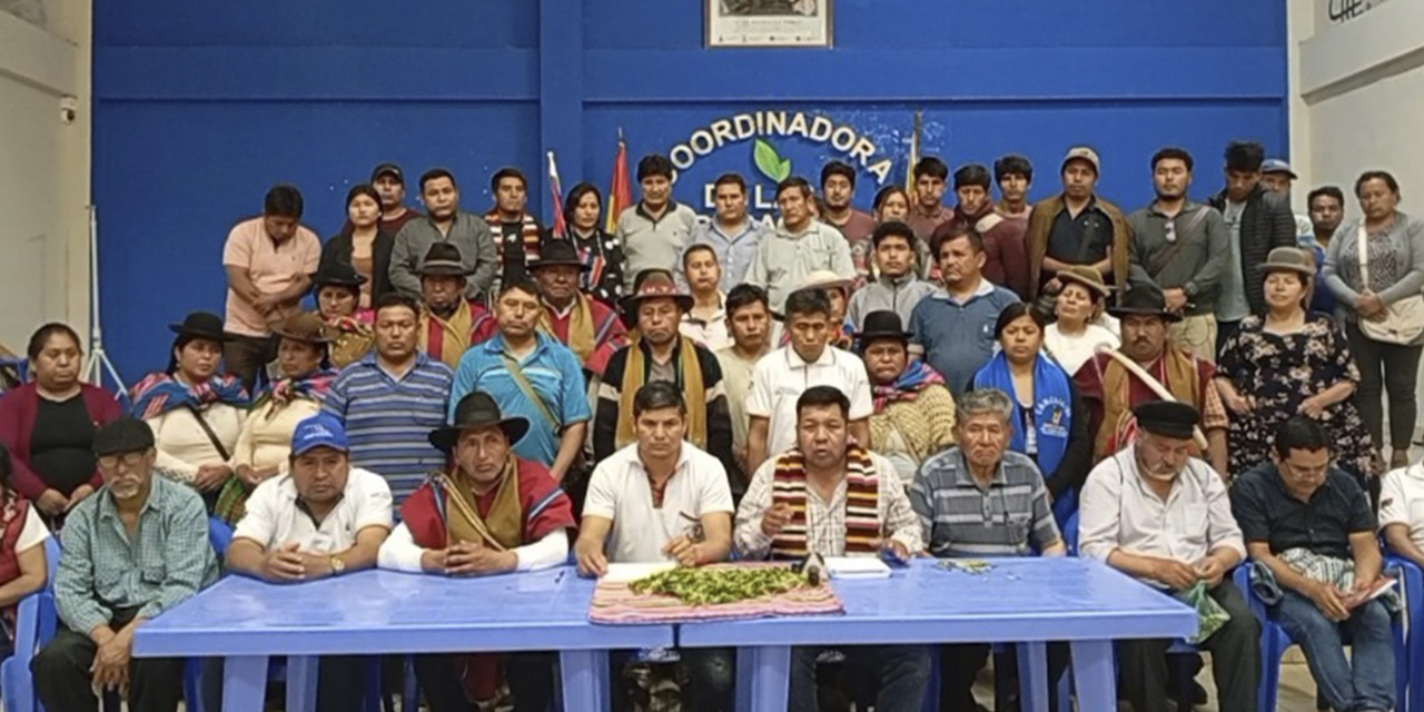 Sectores afines de Evo Morales en el Chapare.