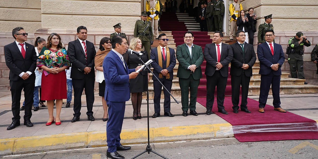 Acto de inauguración del año judicial 2025,  en la capital.