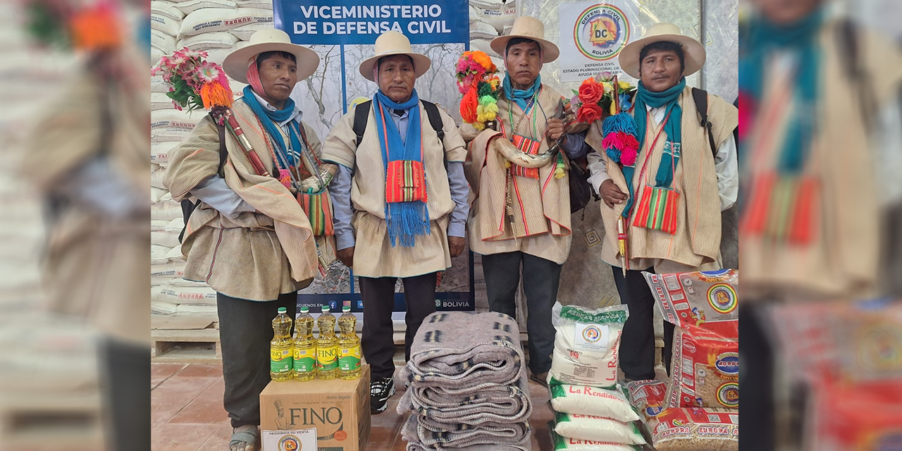 Ayuda humanitaria llega a familias afectadas por las inundaciones en Uru Chipaya y Viacha