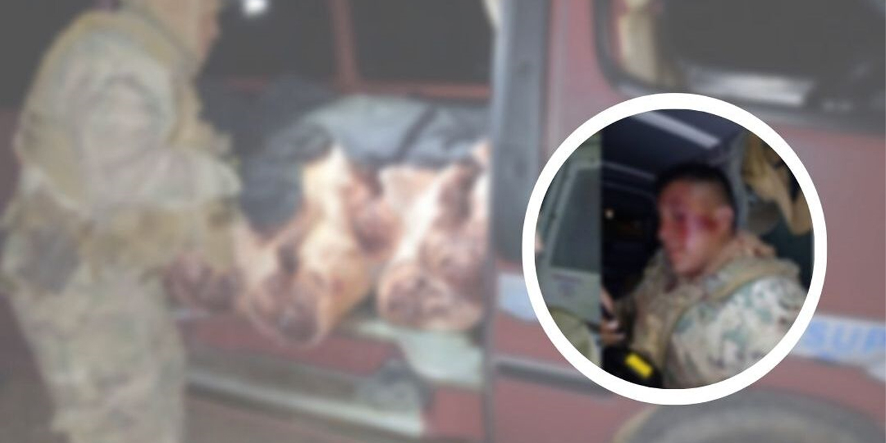 Militares agredidos en la comunidad de Lloko Lloko.