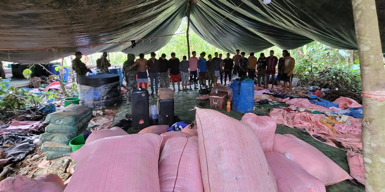 Operativo destruye siete fábricas móviles de droga y 19 personas son aprehendidas