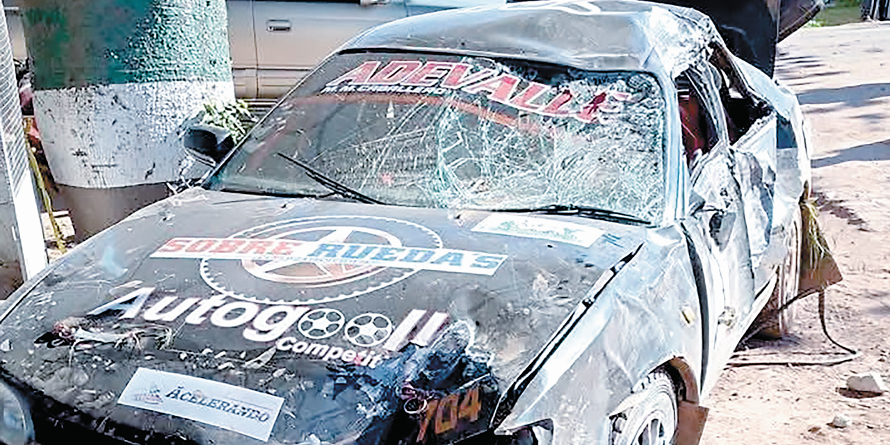 Estado del vehículo luego del accidente.
