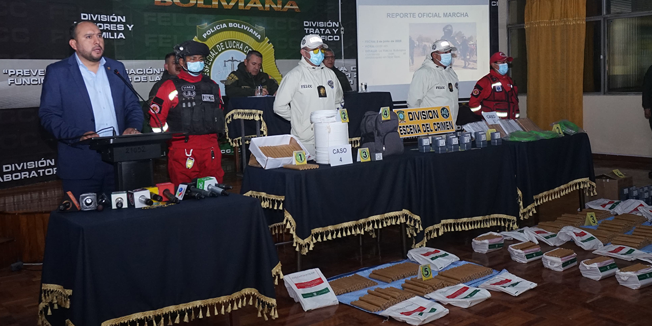Policía intercepta un cargamento con dinamita en la zona de La Rinconada