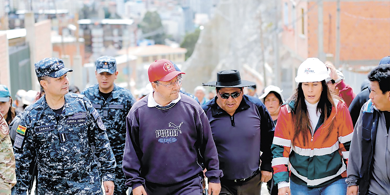 El Presidente estuvo presente en la zona de Alto Seguencoma. 