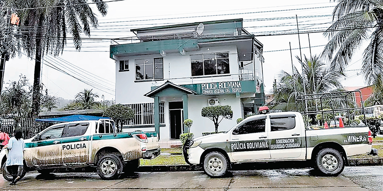 Instalaciones de la Policía Boliviana en el trópico de Cochabamba.