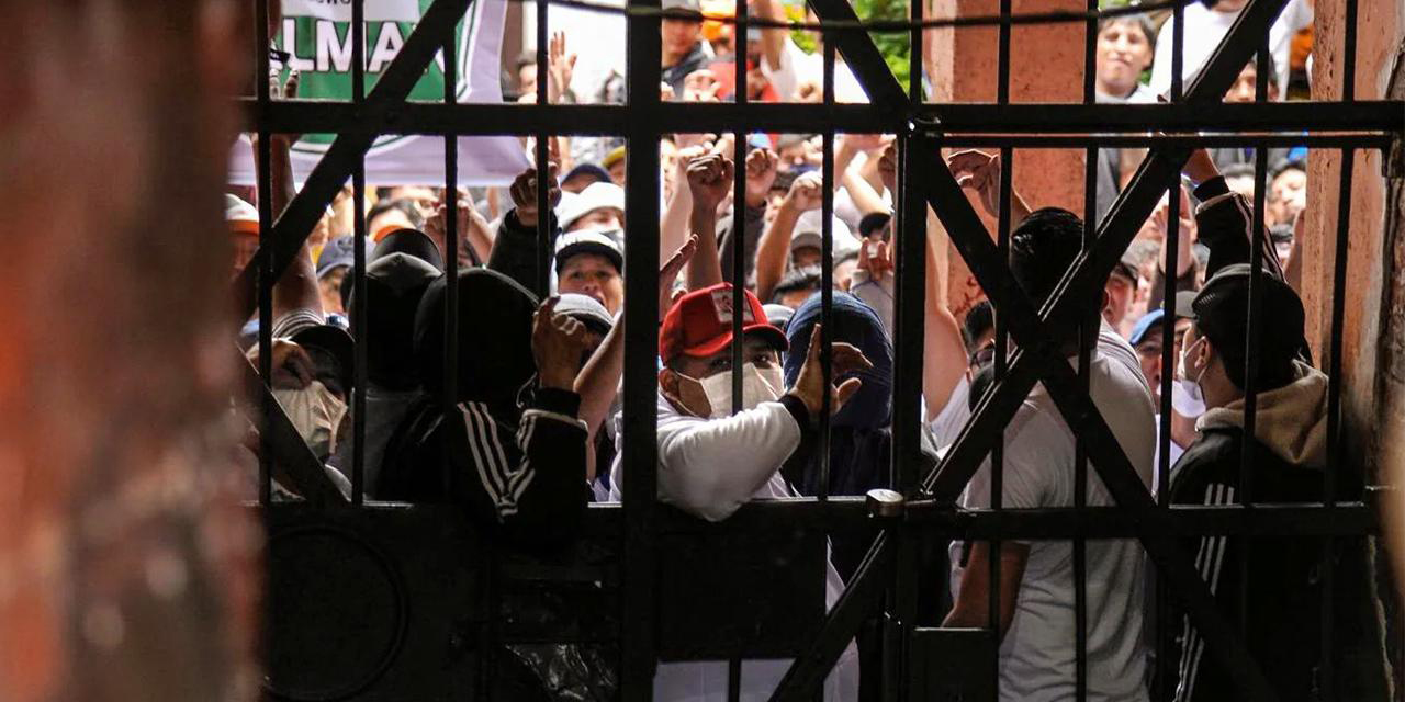 Internos protestan por trato desigual de la justicia en detenciones preventivas