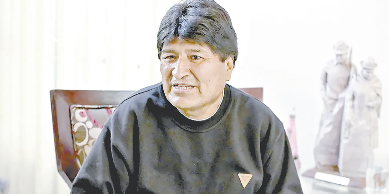 El expresidente Evo Morales fue denunciado por trata de personas. FOTO:  RRSS