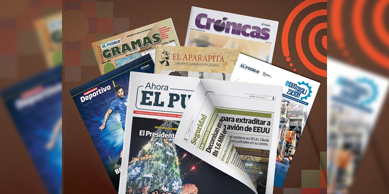 Una portada del periódico Ahora El Pueblo con diferentes suplementos.