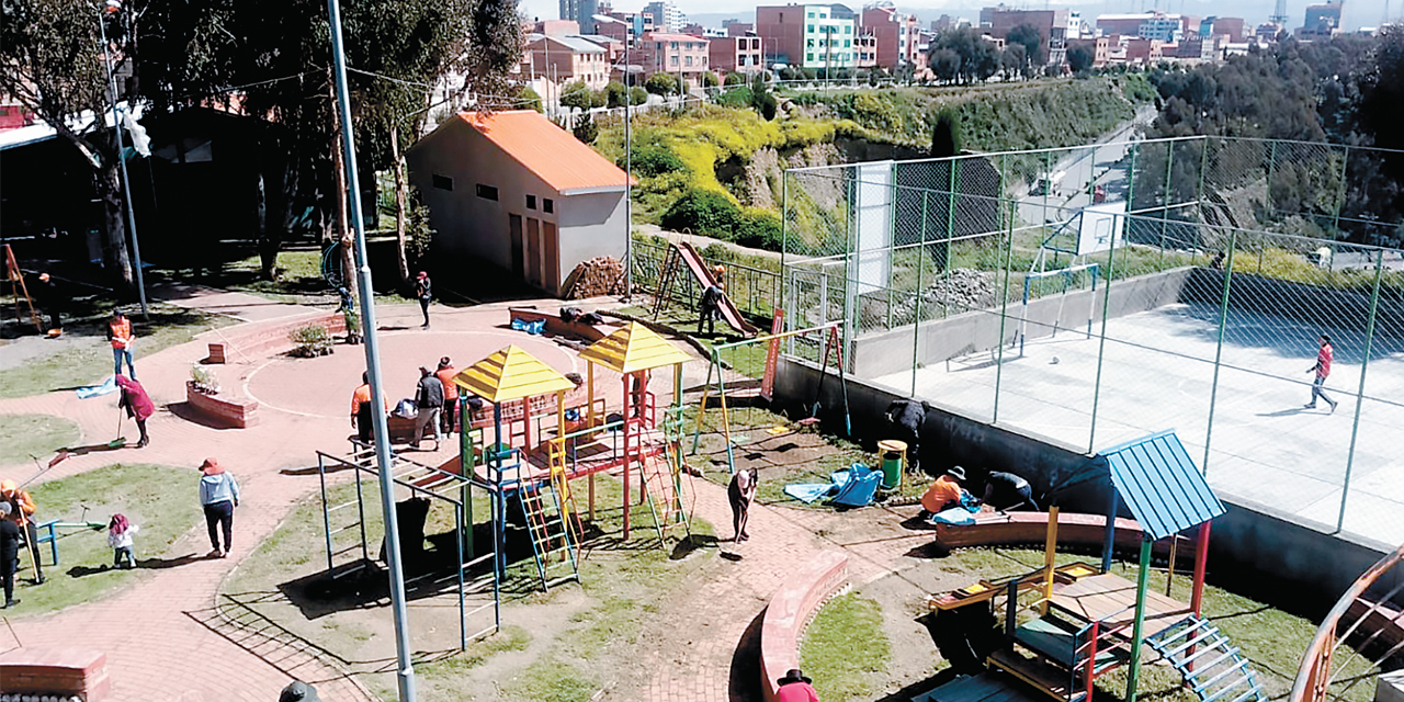 Área verde de la ciudad.