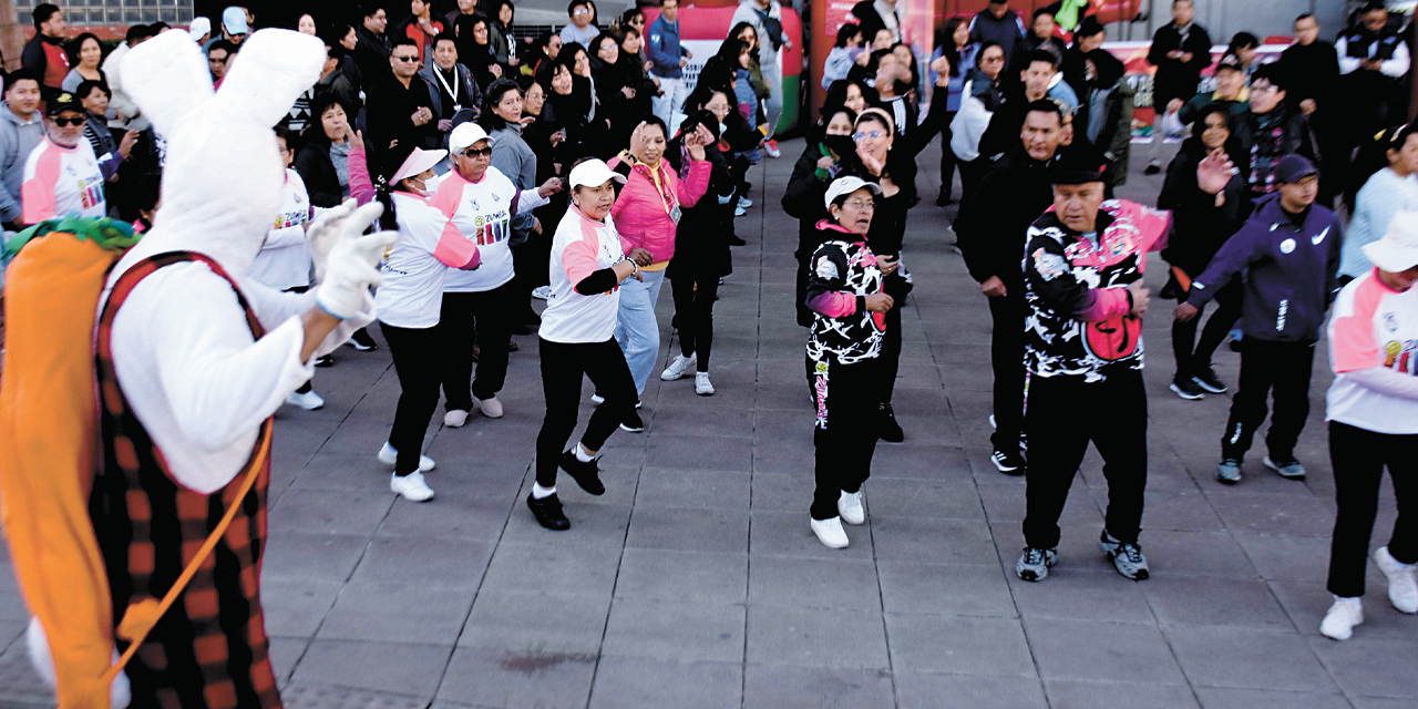 El Ministerio de Salud y Deportes fue parte de las actividades por el Día  del Desafío.