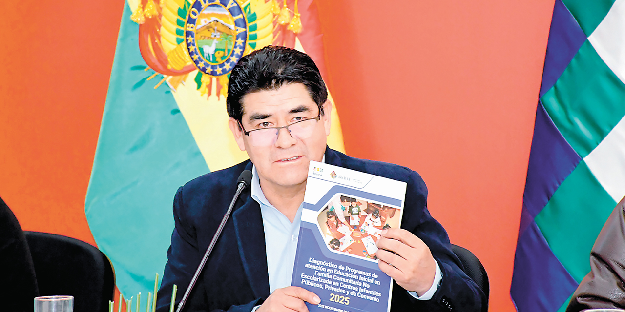  Ministro de Educación, Omar Veliz Ramos, con el diagnóstico.