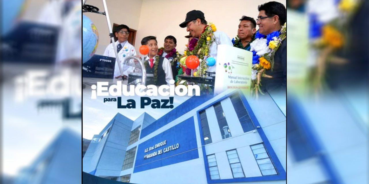 El Gobierno fortalece la educación con 49 establecimientos en La Paz