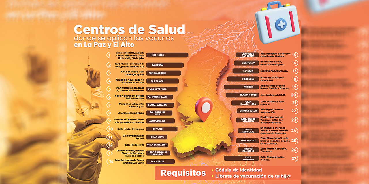 Bolivia responde al sarampión con una vacunación masiva y con horarios extra
