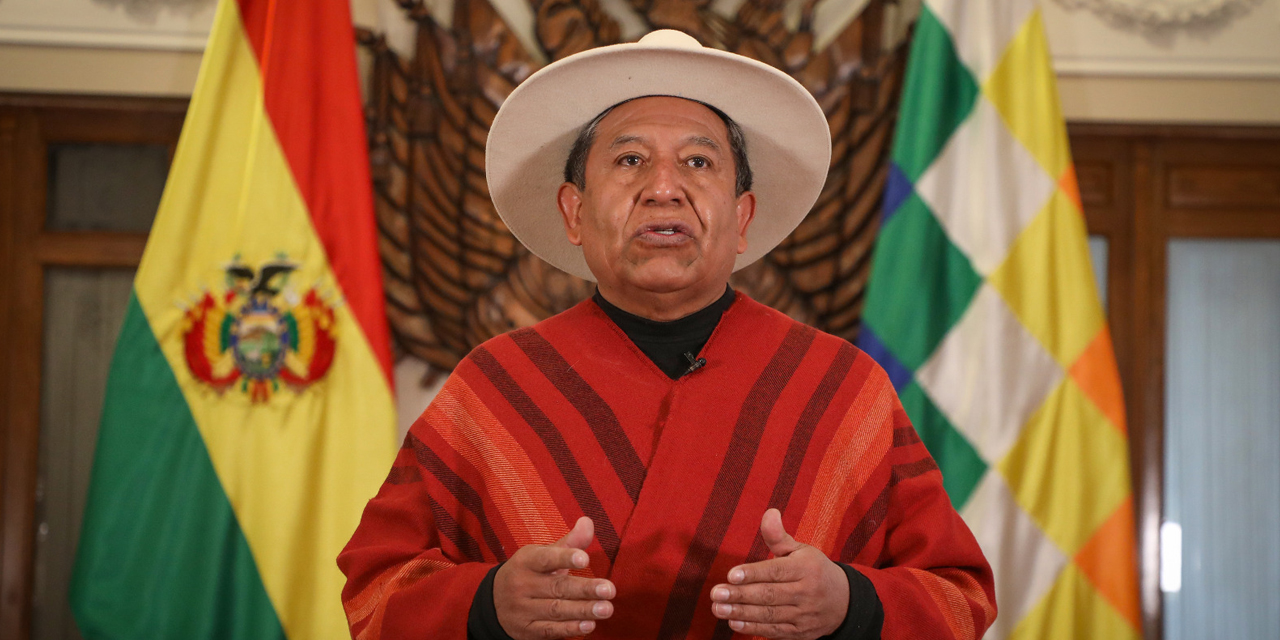 El vicepresidente David Choquehuanca.