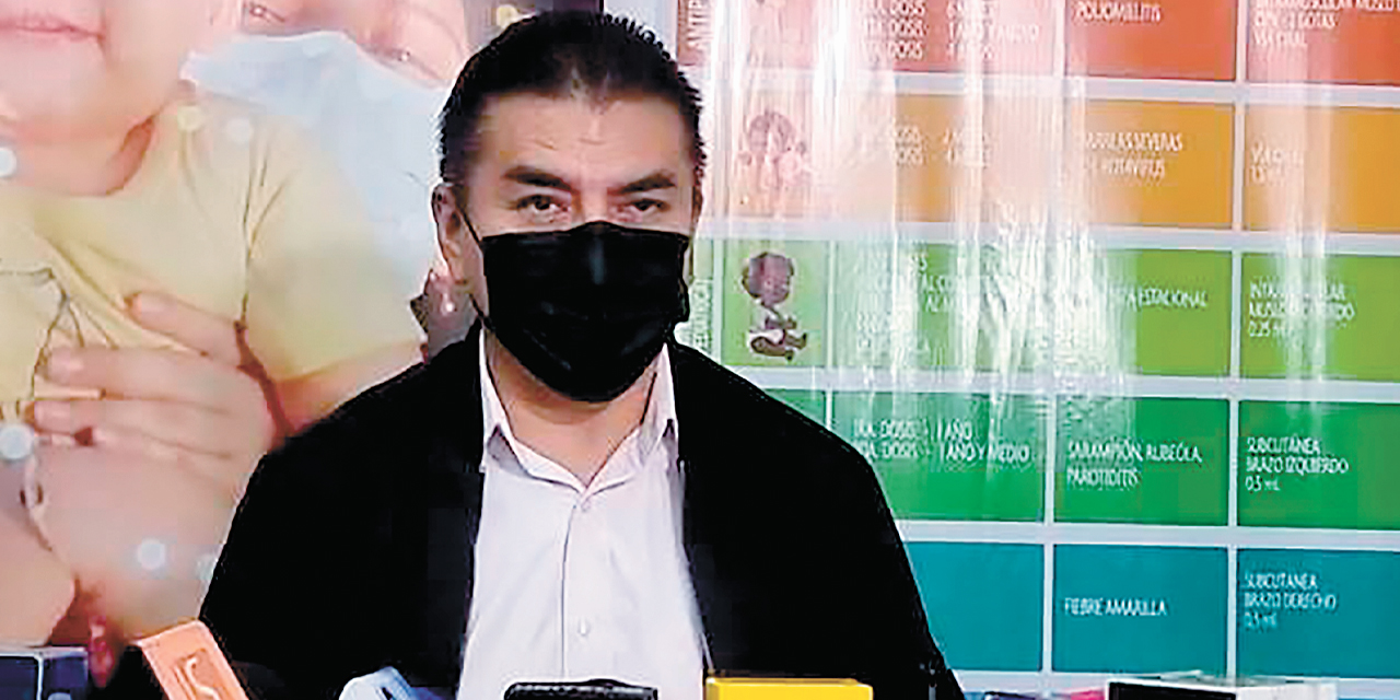 El jefe de Epidemiología de Cochabamba, Rubén Castillo. 