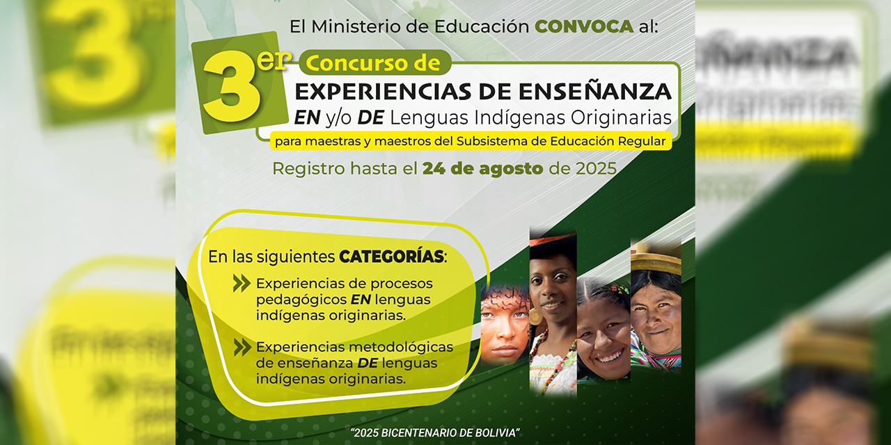 Educación amplía plazo del concurso para rescatar y fortalecer lenguas indígenas