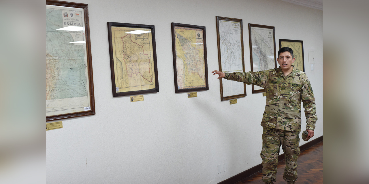 Exposición de los mapas realizados por el IGM. 