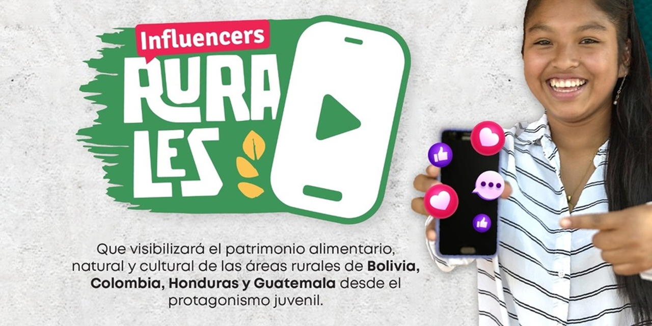 “Influencers Rurales”, un concurso para fortalecer habilidades digitales de jóvenes rurales y periurbanos