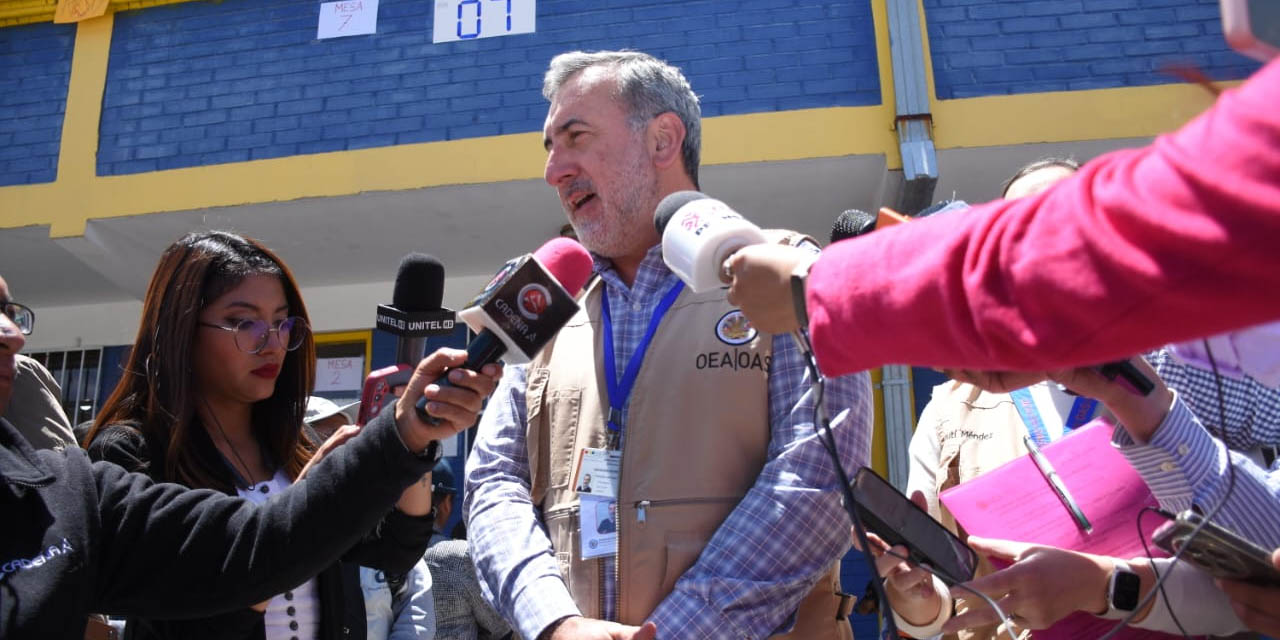 El jefe de la Misión de Observación Electoral de la OEA, Edison Lanza. Foto: APG