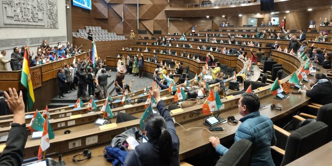 Salón de la Asamblea Legislativa Plurinacional (ALP). Foto: Cámara de Diputados