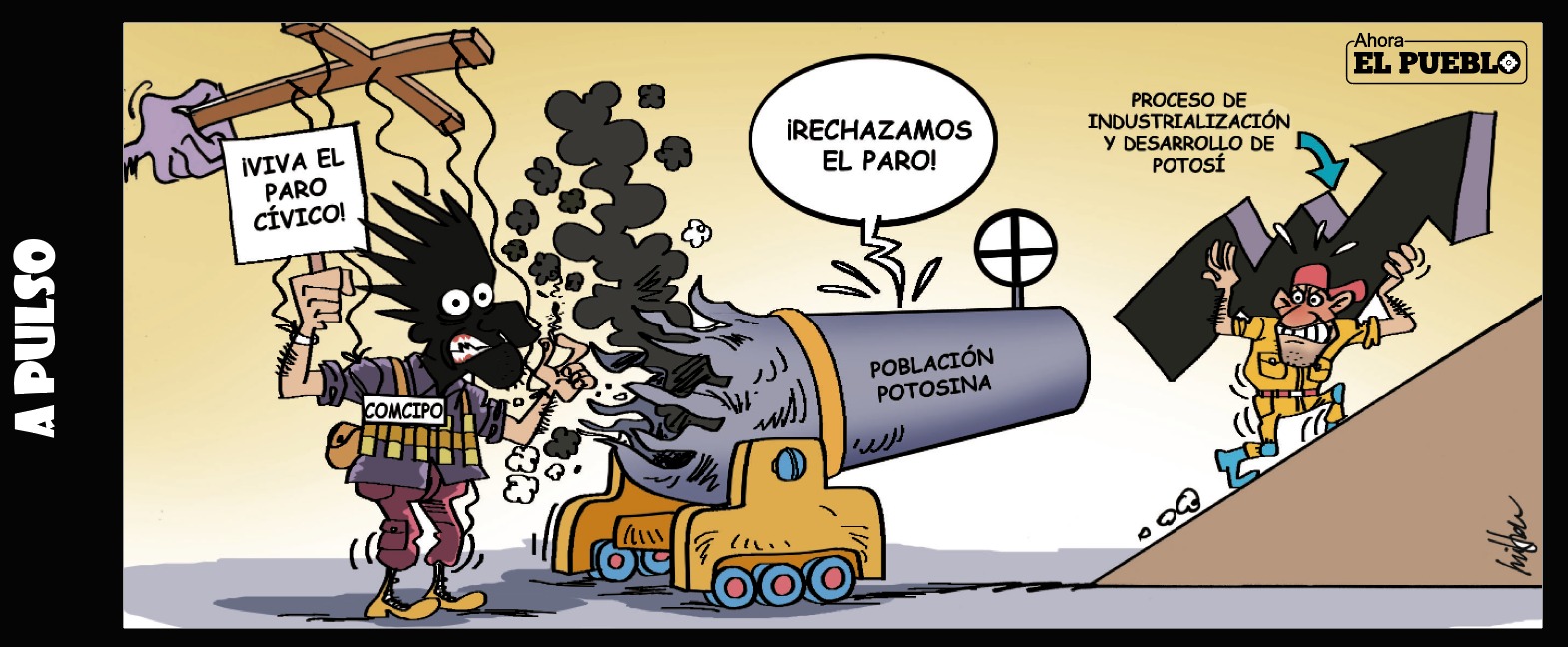 Le presentamos nuestra caricatura A Pulso, 13 de marzo de 2023.