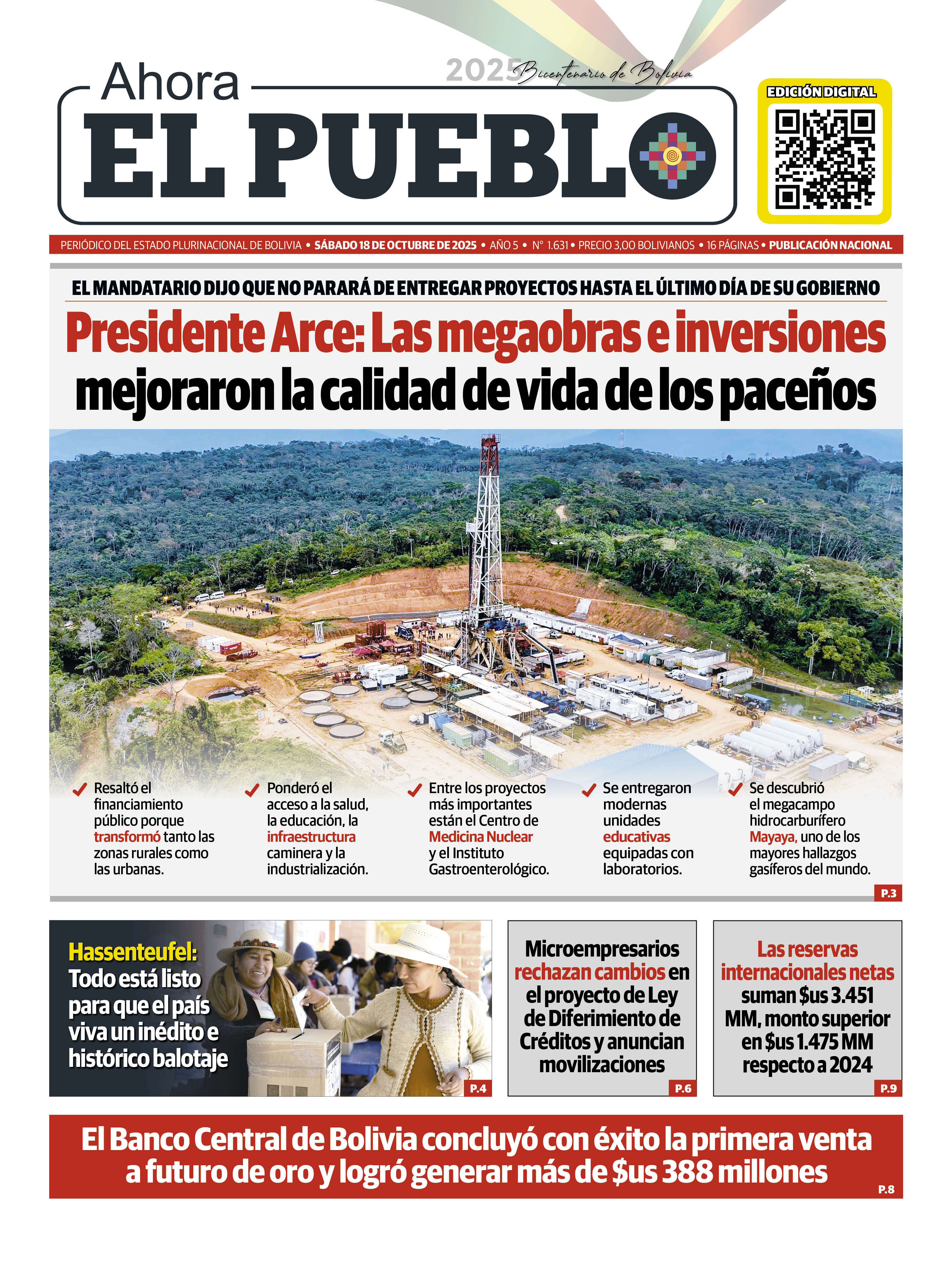 EDICIÓN 1631 - 18 DE OCTUBRE DE 2025