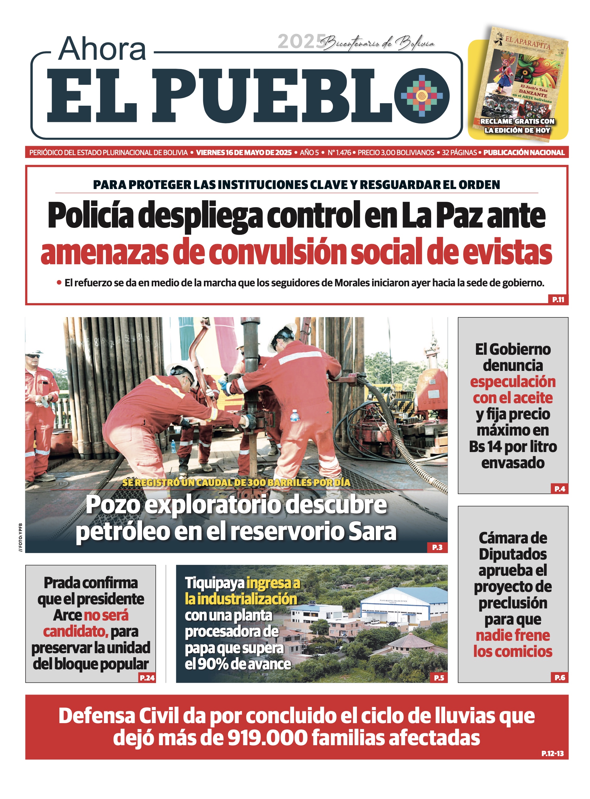EDICIÓN 1476 - 16 DE MAYO DE 2025