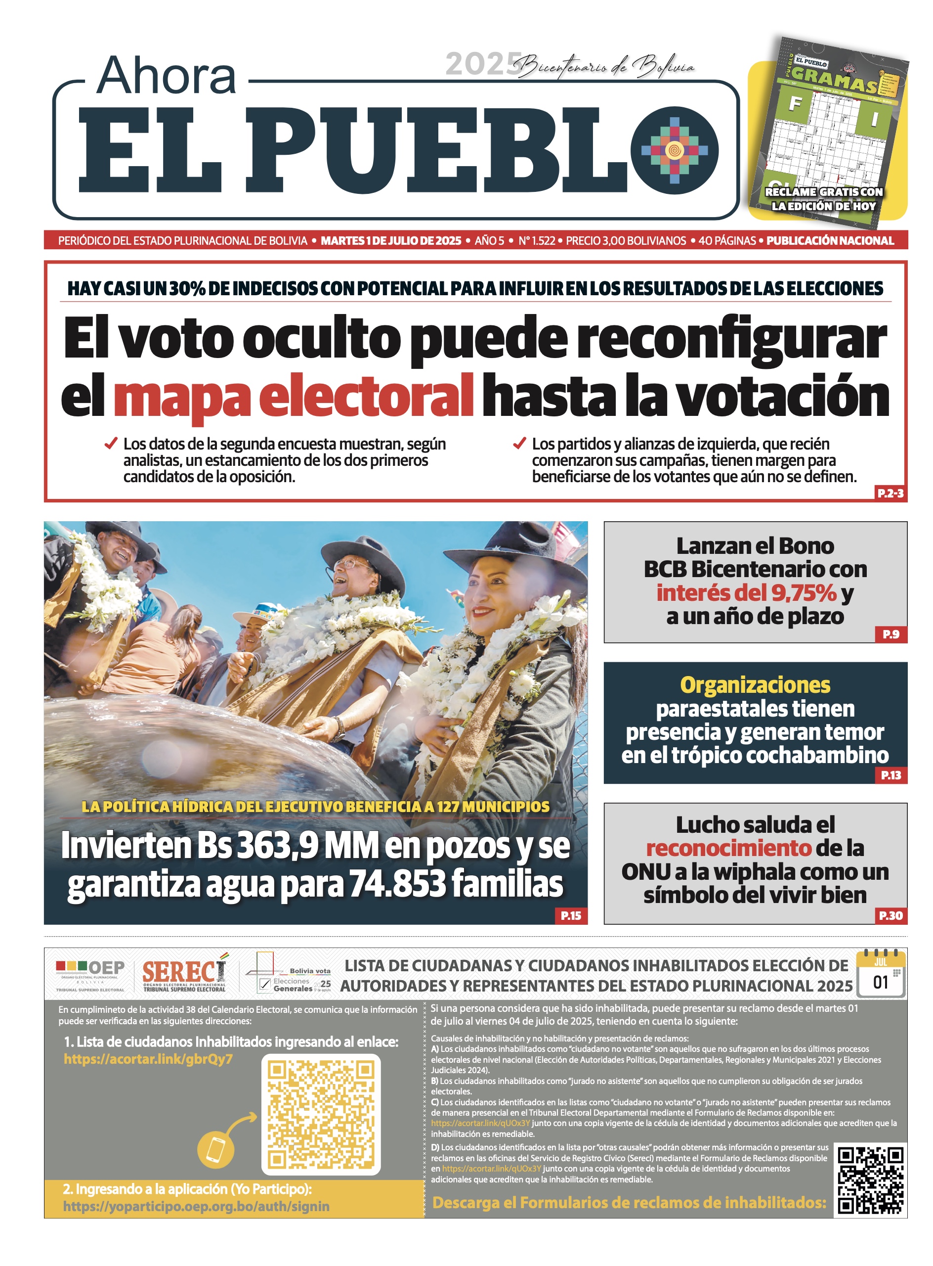EDICIÓN 1522 - 1 DE JULIO DE 2025