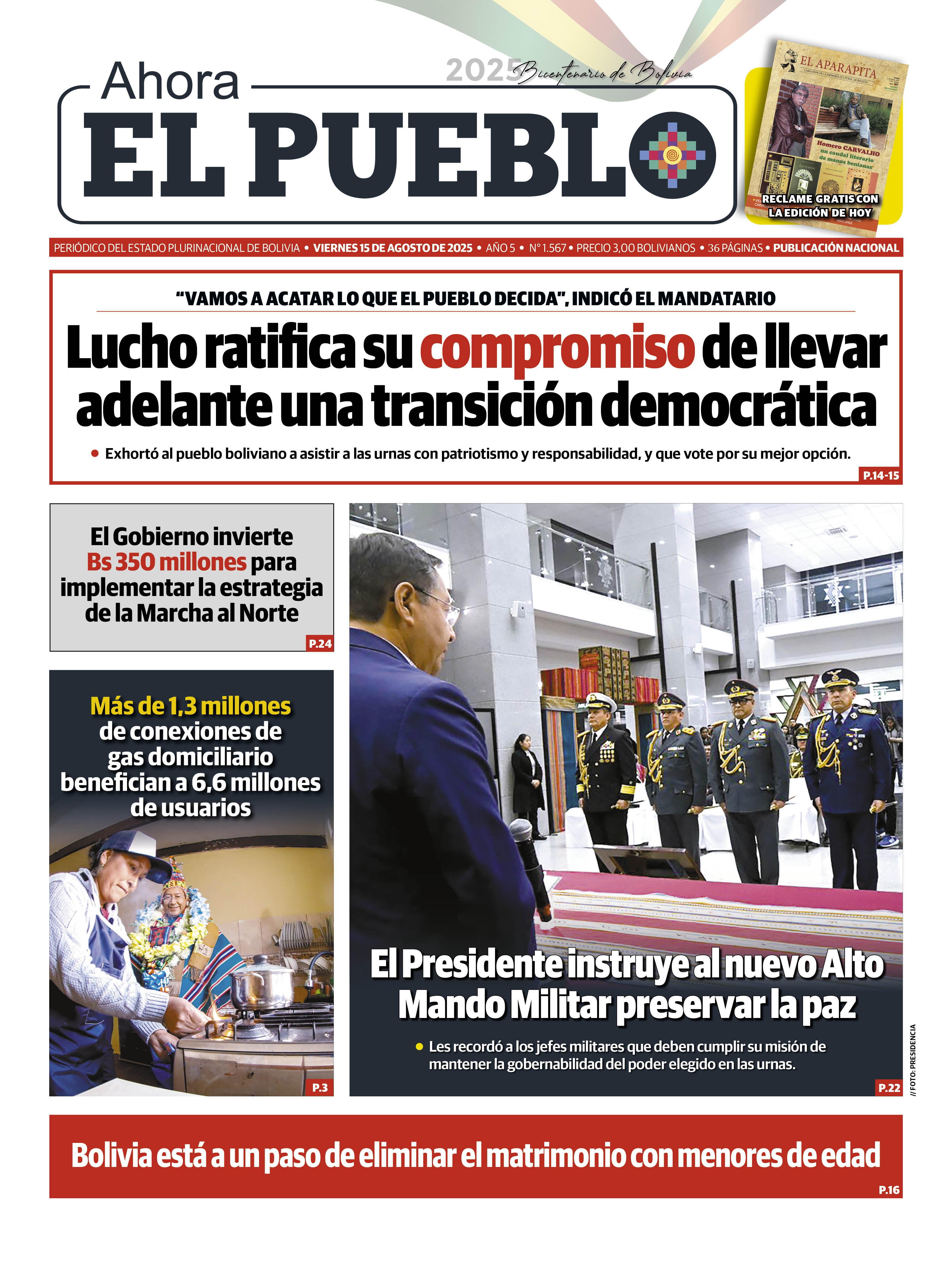EDICIÓN 1567 - 15 DE AGOSTO DE 2025