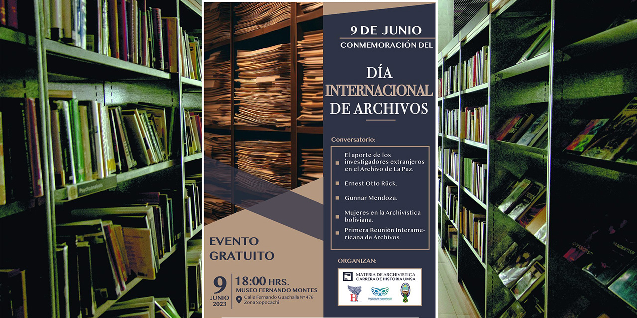 Archivistas celebrarán su día con un conversatorio sobre la labor para la preservación de la memoria histórica  