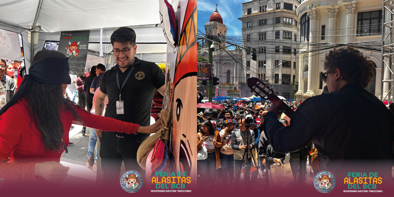 El BCB celebró la feria de la Alasita con el ‘Papirri’ y la bendición del ‘Hermeskeko’