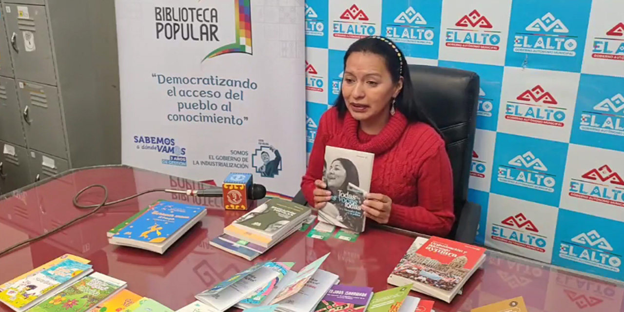 La gerente de la empresa estatal, Estela Machicado.