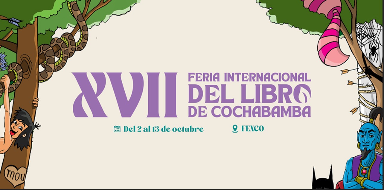 Afiche oficial dele vento internacional. Foto Cámara de Libro Cochabamba