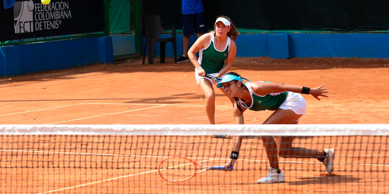 Natalia Trigosso y Noelia Zeballos perdieron en dobles. (Foto: FOTO: Federación Colombiana De Tenis)